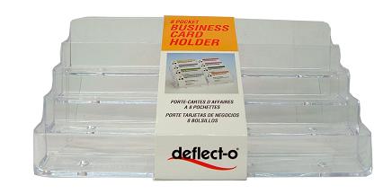 Deflecto Verticle Twin Business Card Holder